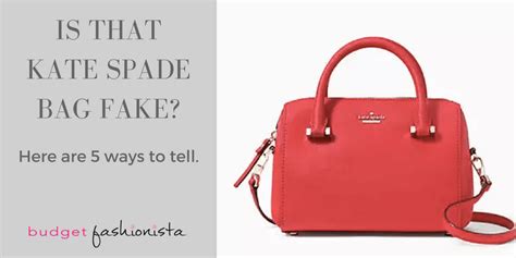 how to tell fake kate spade bag|surprise kate spade real.